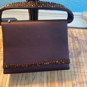Carlo Fellini brown small purse nwt super cute